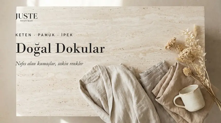Site vitrin bannerı · Juste boutique panel üretimi